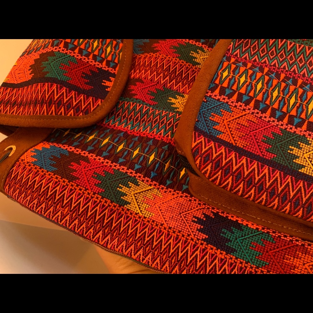 Artesanal colorful backpack